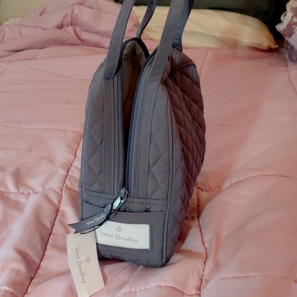 Vera Bradley Grey insulated bag